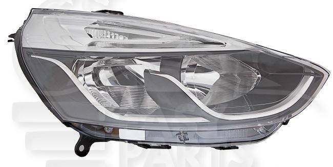 OPT D H7+H1 ELECT A/MOTEUR F/NOIR & PROFIL CHROME Pour RENAULT CLIO - RN033 08/16→05/19