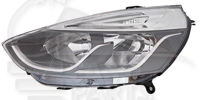 OPT G H7+H1 ELECT A/MOTEUR F/NOIR & PROFIL CHROME Pour RENAULT CLIO - RN033 08/16→05/19