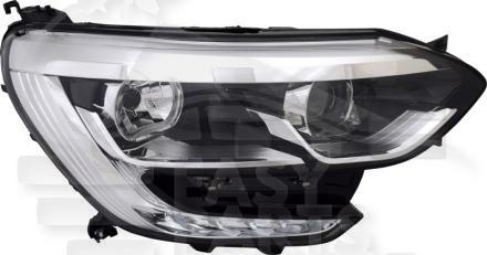 OPT D H7+H7 ELECT S/MOTEUR F/CHROME & FEU DE JOUR LED (DROIT) Pour RENAULT MEGANE GRAND COUPE - RN109 03/16→