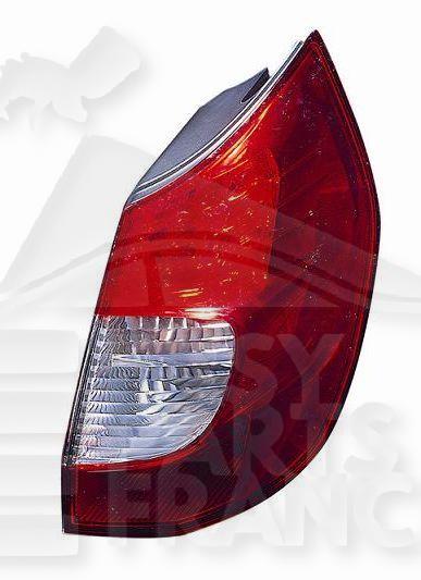 FEU ARD ROUGE/BLANC LED Pour RENAULT SCENIC - RN133 08/06→03/09