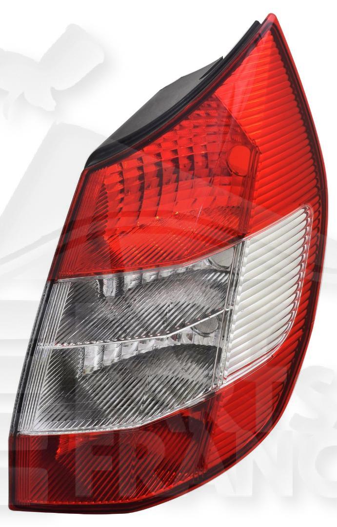 FEU ARD ROUGE/BLANC Pour RENAULT GRAND SCENIC - RN220 01/03→12/06