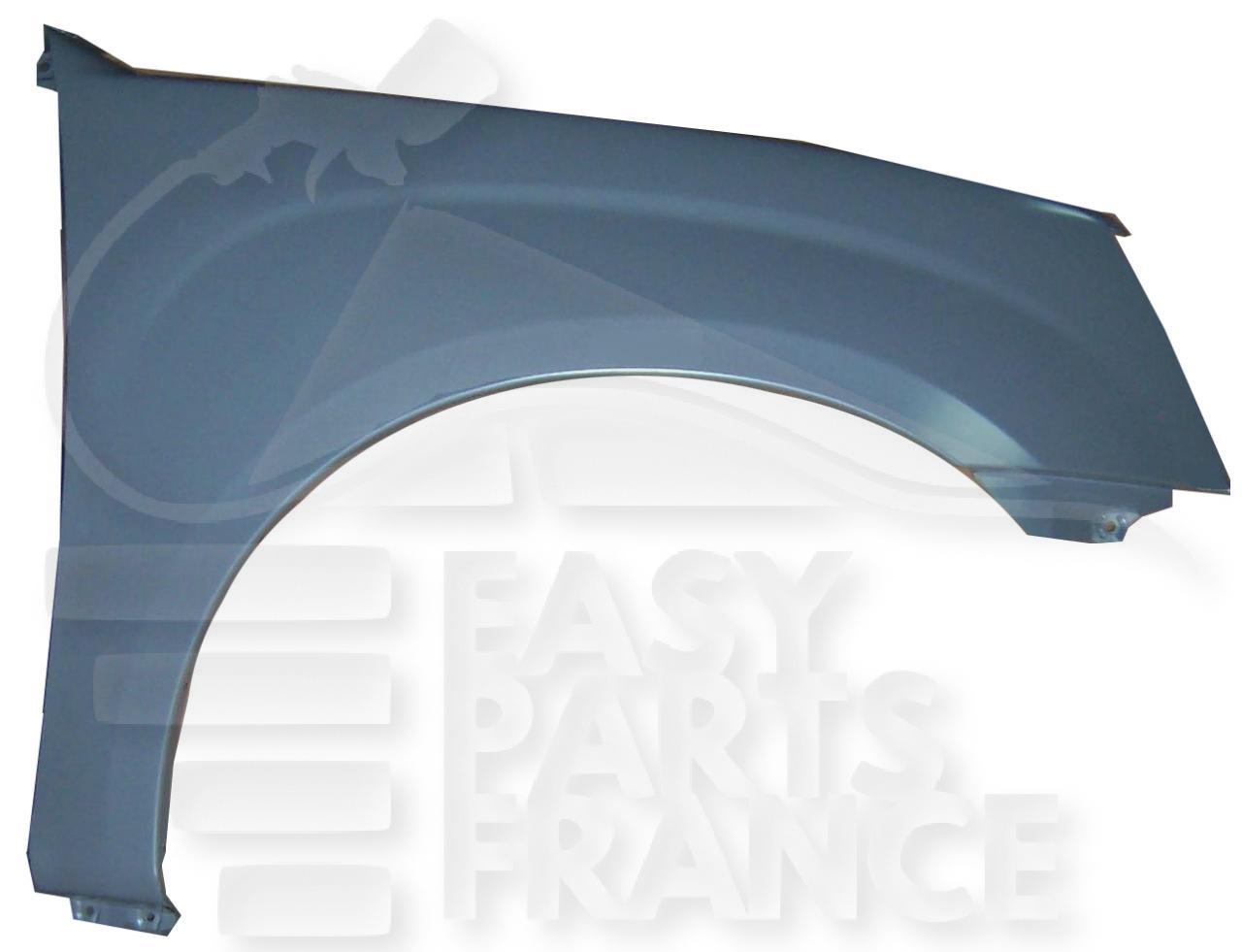 AILE AVD S/FEU S/MOULURE - 4 PTES Pour ISUZU D MAX - IZ011 01/06→