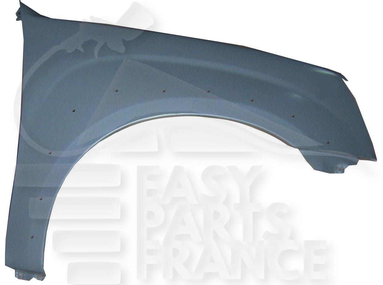 AILE AVD S/FEU A/MOULURE - 4 PTES Pour ISUZU D MAX - IZ011 02/06→12/11