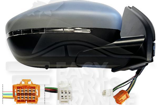 RETRO D ELECT CHAUF A PEINDRE A/FEU & SONDE DE TEMP 8 PINS Pour PEUGEOT 308 - PG073 06/17→