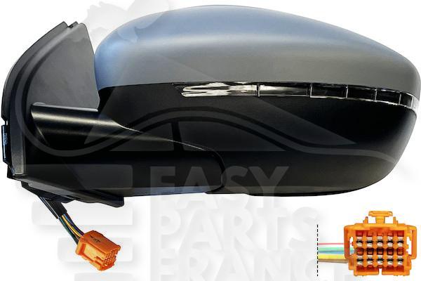 RETRO G ELECT CHAUF A PEINDRE A/FEU 6 PINS Pour PEUGEOT 308 - PG073 06/17→