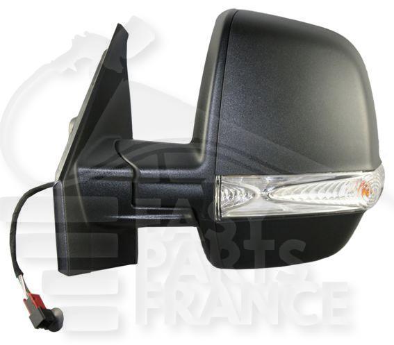 RETRO G ELECT NOIR A/FEU SIMPLE GLACE 6 PINS Pour FIAT DOBLO - FT073 01/15→05/22