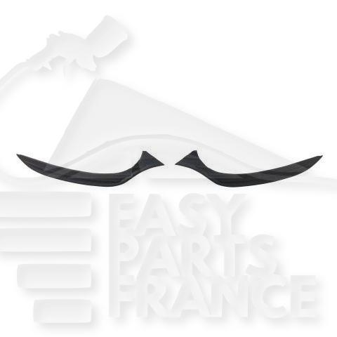 JEU DE MOULURES DE PHARE AVD/AVG NOIRES Pour RENAULT CLIO - RN033 08/16→05/19