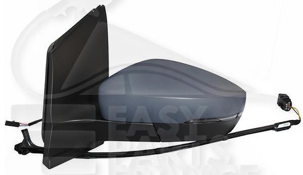 RETRO G CHAUF A PEINDRE A/FEU & SYSTÈME DE VERROUILLAGE 8 PINS Pour SKODA CITIGO - SK011 02/17→