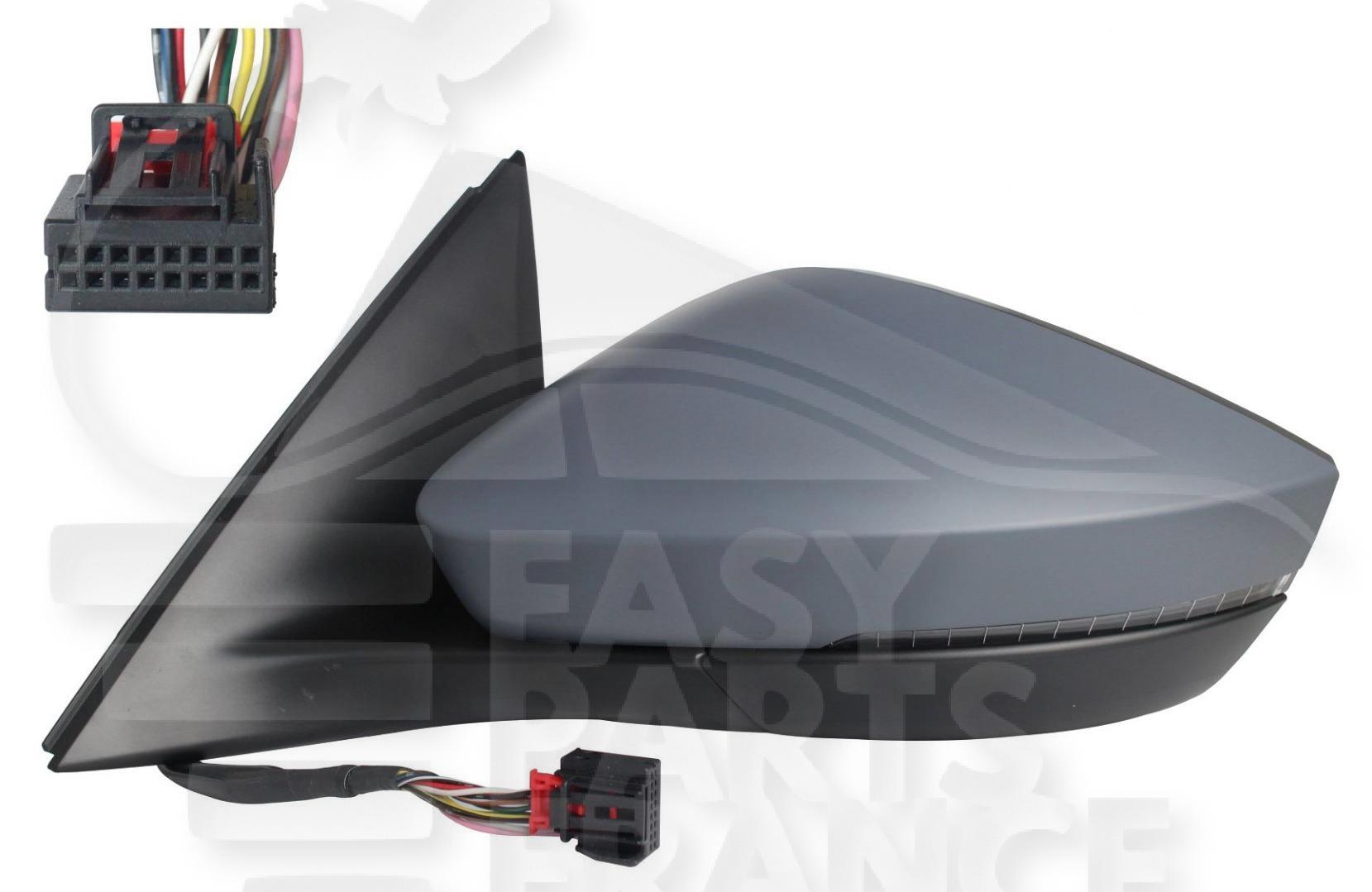 RETRO G ELECT CHAUF A PEINDRE RAB ELECT A/FEU LED & BDS 12 PINS Pour SKODA KAMIQ - SK110 11/19→