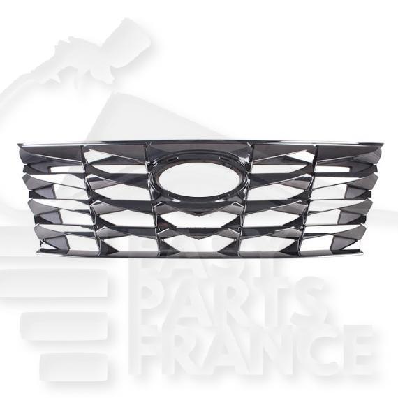 GRILLE DE CALANDRE CHROMÉ PEINTE-FUMÉE NOIR S/CAMERA Pour HYUNDAI TUCSON - HY605 02/21→