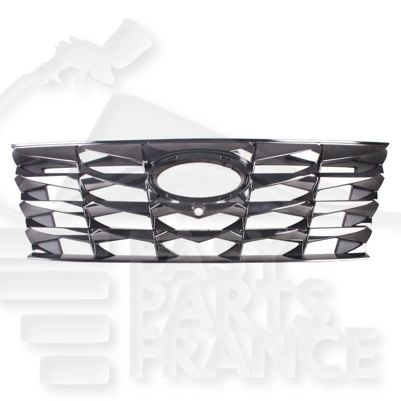 GRILLE DE CALANDRE CHROMÉ PEINTE-FUMÉE NOIR A/CAMERA Pour HYUNDAI TUCSON - HY605 02/21→