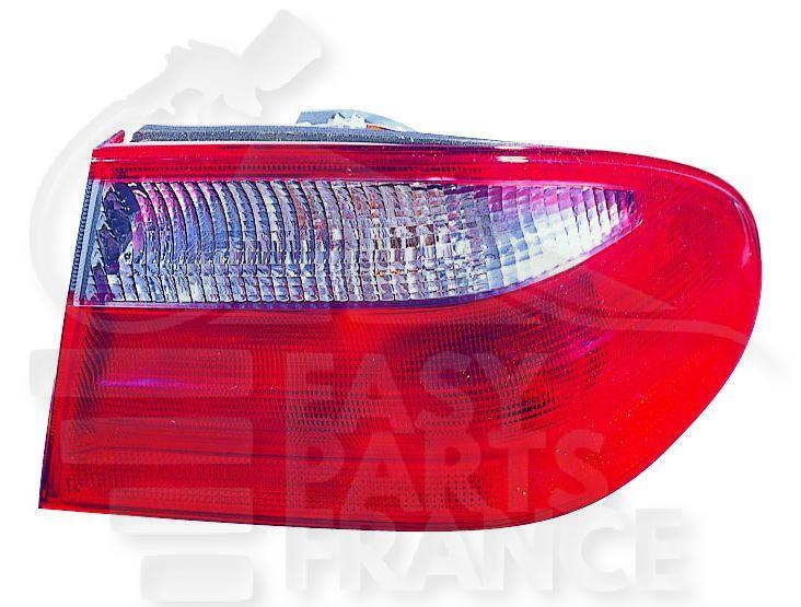 FEU ARD EXT BL/ROUGE Pour MERCEDES CLASSE E - W210 - ME081 10/99→06/02