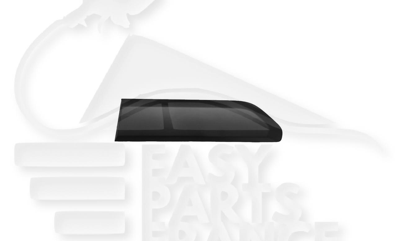 MOULURE AILE ARD NOIRE Pour FIAT DOBLO VAN/COMBI - FT074 06/22→