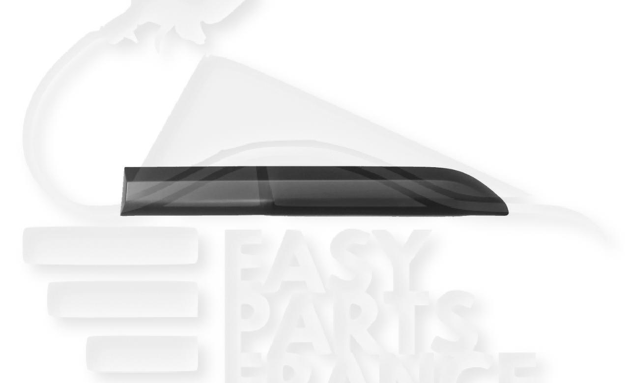 MOULURE LATT ARG NOIRE CHASSIS COURT PORTE COULISSANTE Pour PEUGEOT EXPERT/TRAVELLER - PG193 04/16→