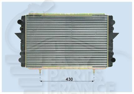 RADIA POUR MASTER TT TYPES 640 x 394 x 34 07/80→02/98  DESTOCKAGE DESTOCKAGE