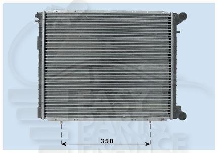RADIA POUR R19 D 07/88→ / TRAFIC 2.1 D +/- CLIM 480 x 399 x 32 03/89→01/96  DESTOCKAGE DESTOCKAGE