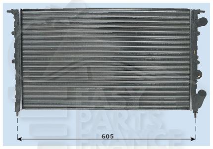 RADIA POUR R21 1.7 TL/GTL/TS/RS SS VASE 540 x 377 x 30 05/89→09/95  DESTOCKAGE DESTOCKAGE