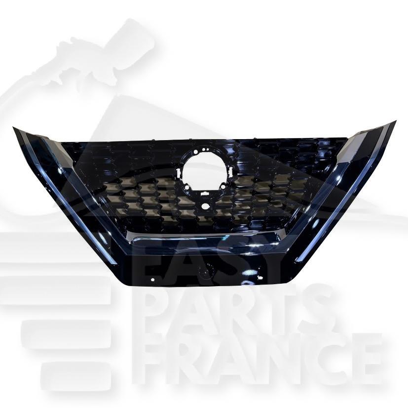 GRILLE DE CALANDRE NOIRE A/MOULURE CHROMEE A/CAMERA Pour NISSAN QASHQAI - NS204 06/21→