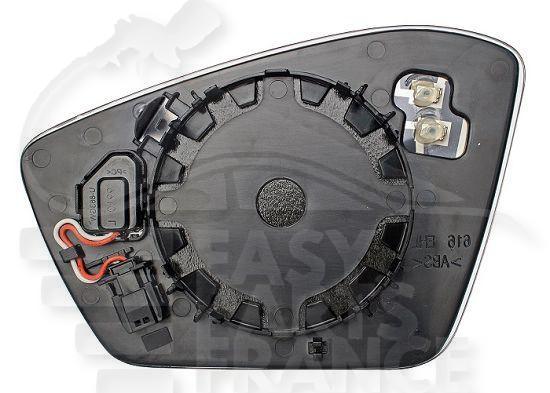 GLACE DE RETRO D CHAUF & BDS 4 PINS Pour SKODA SUPERB - SK063 06/15→08/19