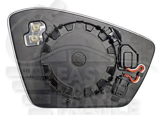 GLACE DE RETRO G CHAUF & BDS 4 PINS Pour SKODA SUPERB - SK063 06/15→08/19