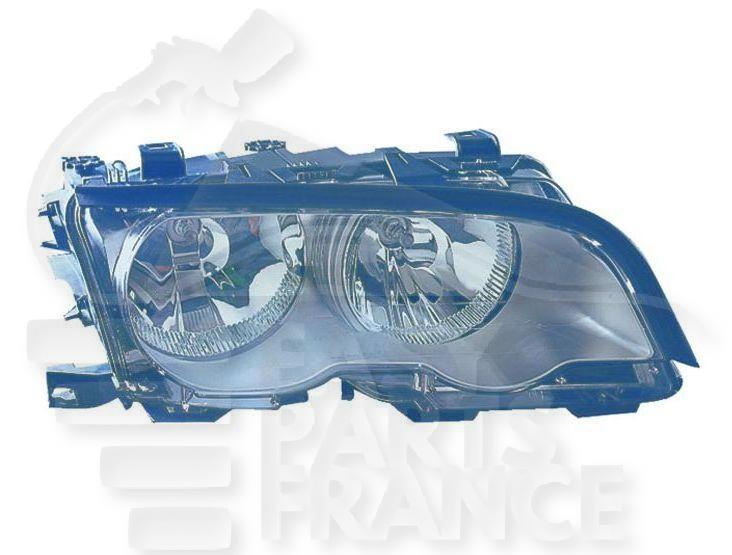 OPT D H7+H7 ELECT A/MOTEUR F/CHROME →08/01 Pour BMW S3 E46 3 PTES / COUPE - BM042 07/98→01/03