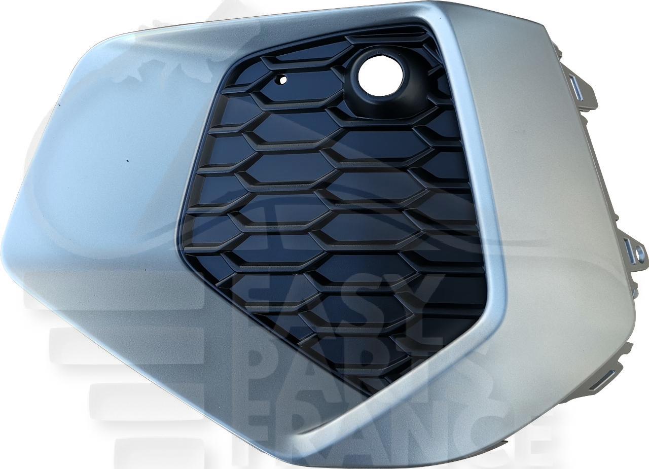 GRILLE DE PC AV AVG NOIRE A/MOULURE ARGENT & TROU CAPTEUR Pour AUDI A3 -3/5 PTES - AD058 05/20→