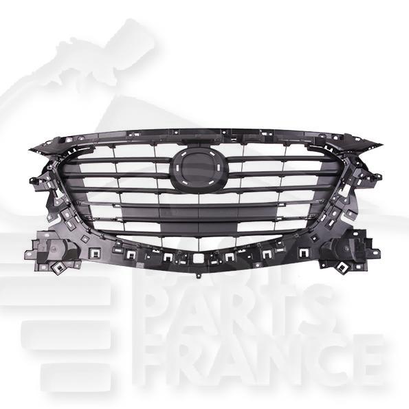 GRILLE DE CALANDRE NOIRE A/MOULURE CHROMEE S/PACKONTROL Pour MAZDA 3 - 5 PTES - MZ058 01/17→02/19