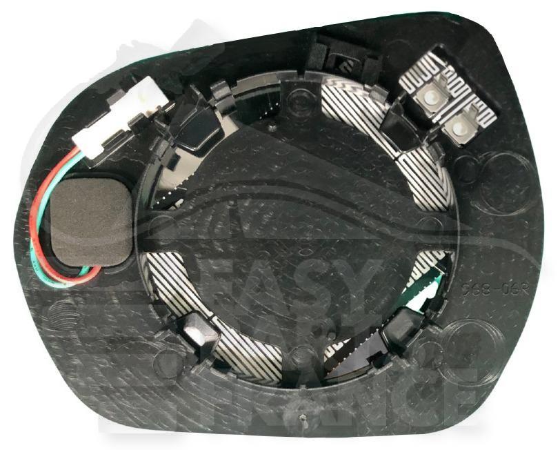 GLACE DE RETRO D CHAUF & BDS Pour FORD FIESTA ST-LINE - FD044 09/21→