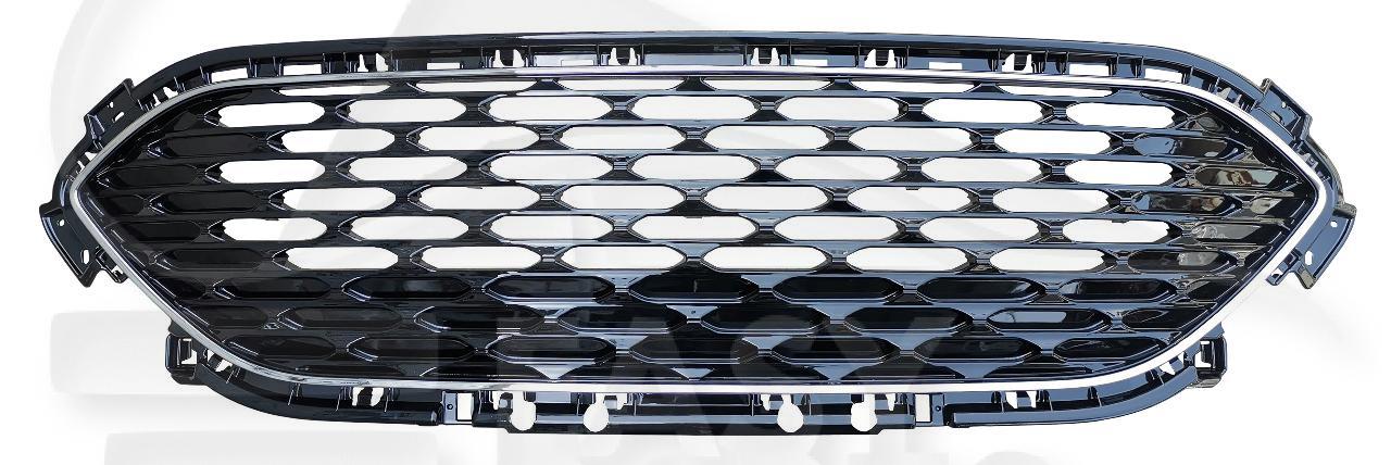 GRILLE DE CALANDRE NOIRE A/MOULURE CHROMEE Pour FORD KUGA - FD103 01/20→
