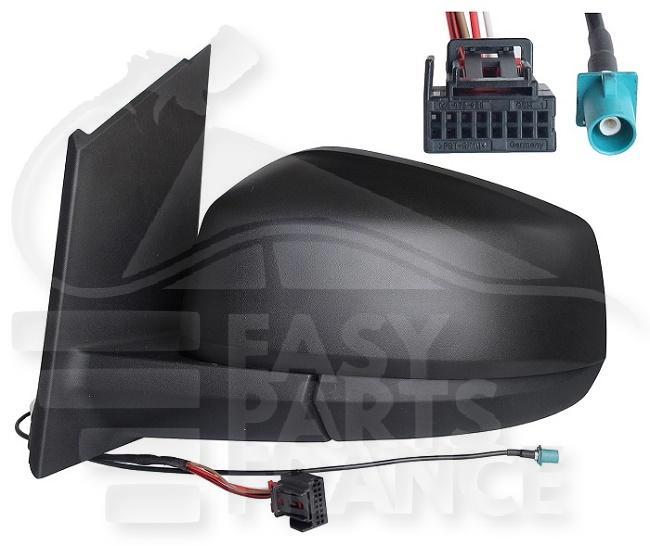 RETRO G ELECT CHAUF NOIR & ANTENNE AM/FM 5+1 PINS Pour FORD TRANSIT CONNECT - FD185 05/22→