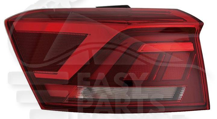 FEU ARG EXT LED - FUME Pour VOLKSWAGEN T-ROC - VO250 10/17→03/22