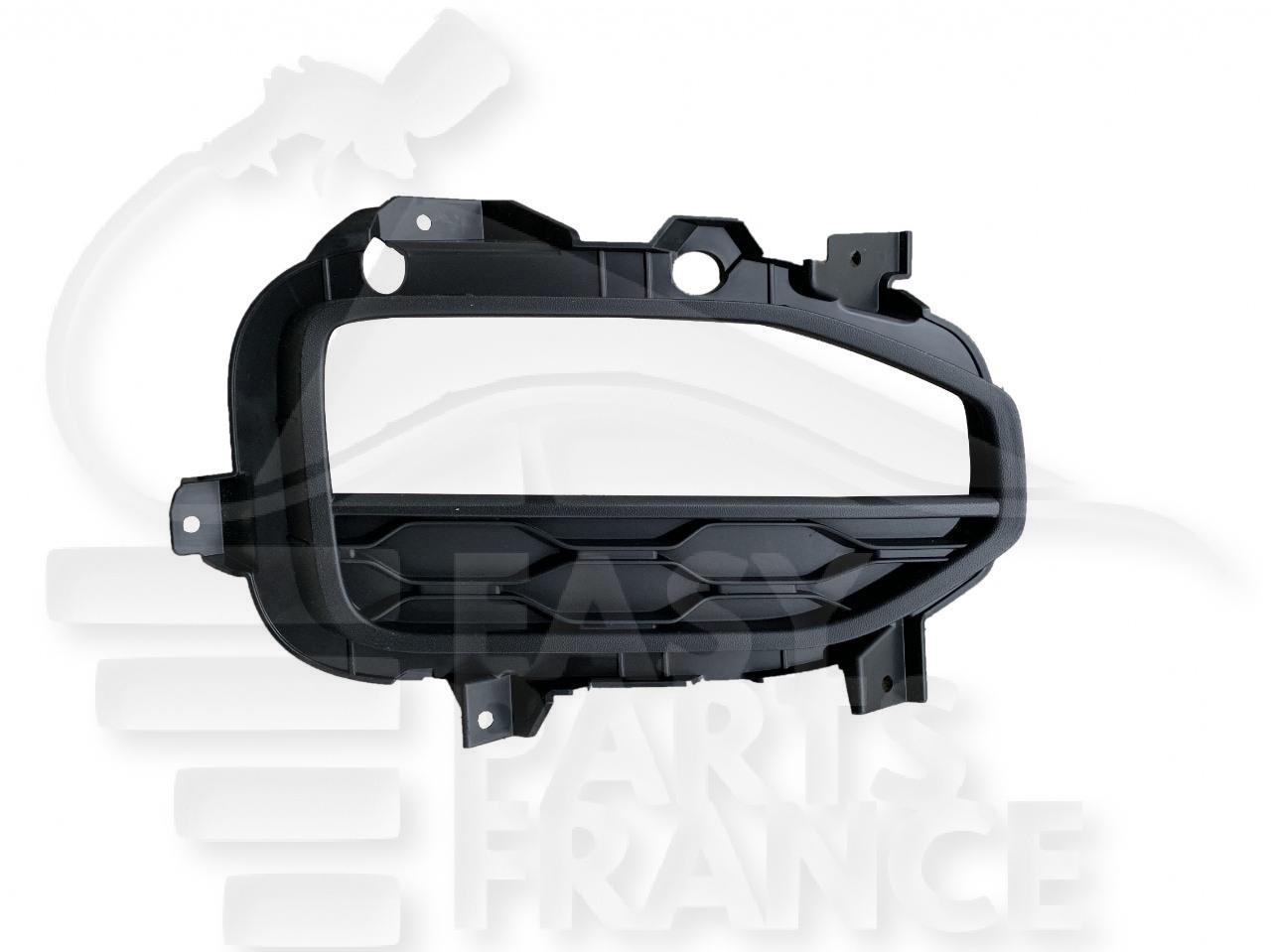 GRILLE DE PC AVD NOIRE A/EMPL AB S/PACKONTROL ( PHARE LED ) Pour VOLKSWAGEN T-ROC - VO250 11/17→02/22