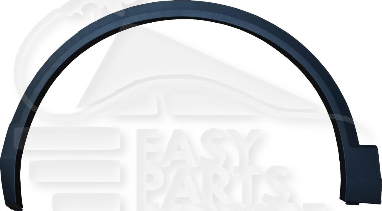 ELARGISSEUR AILE AVG NOIR Pour VOLKSWAGEN T-ROC - VO250 10/17→03/22