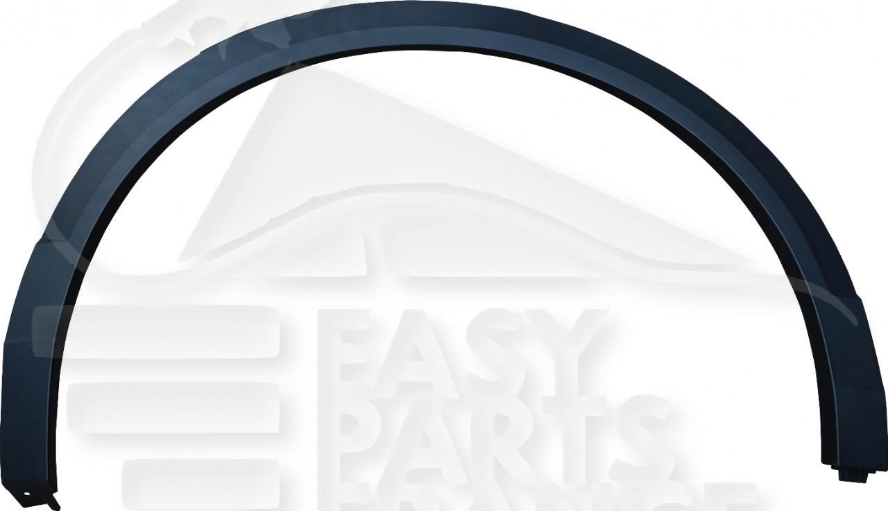 ELARGISSEUR AILE ARD NOIR Pour VOLKSWAGEN T-ROC - VO250 10/17→03/22