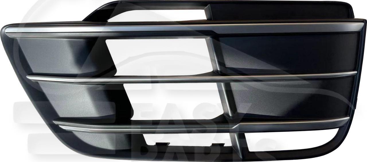 GRILLE DE PC AVD NOIRE A/MOULURE CHROMEE Pour AUDI Q5 (FY) S LINE - AD133 02/17→10/20