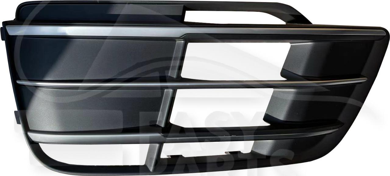 GRILLE DE PC AVG NOIRE A/MOULURE CHROMEE Pour AUDI Q5 (FY) S LINE - AD133 02/17→10/20