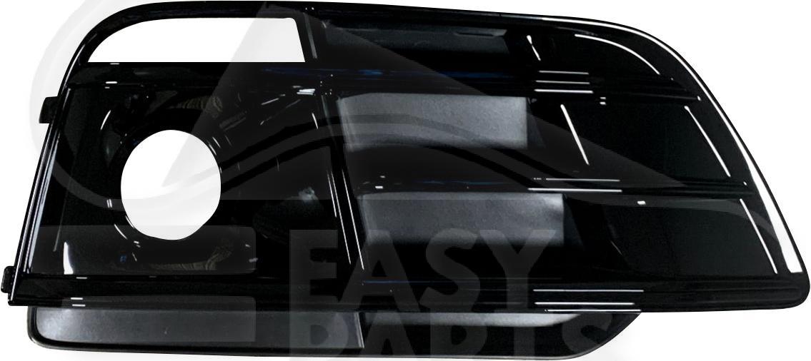 GRILLE DE PC AVD NOIRE A/MOULURE CHROMEE & EMPL AB Pour AUDI Q5 (FY) S LINE - AD133 02/17→10/20