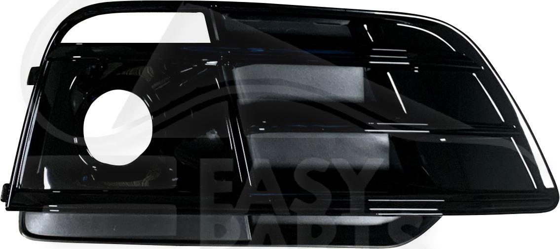 GRILLE DE PC AVD NOIRE A/MOULURE NOIRE & EMPL AB Pour AUDI Q5 (FY) S LINE - AD133 02/17→10/20