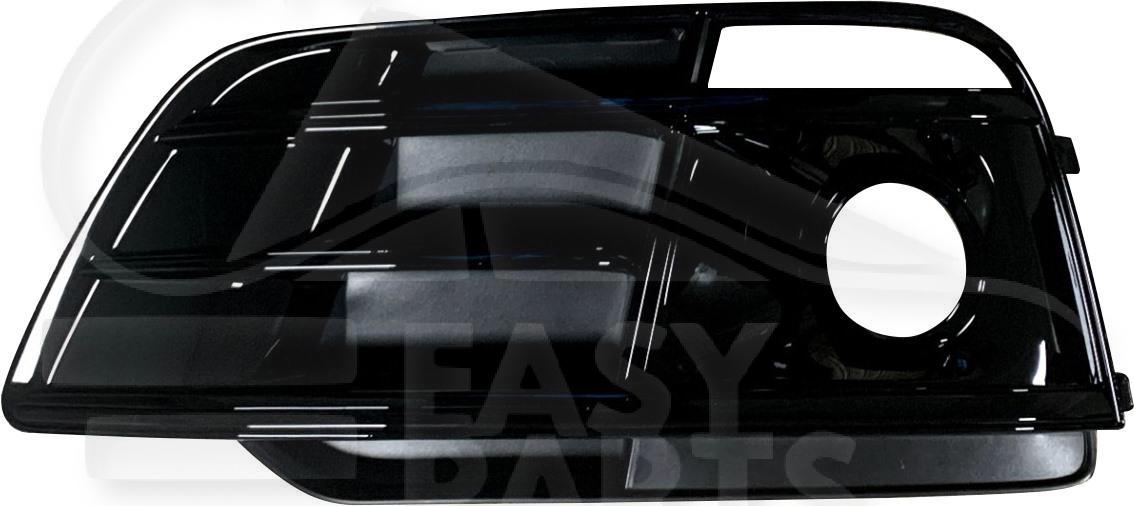 GRILLE DE PC AVG NOIRE A/MOULURE NOIRE & EMPL AB Pour AUDI Q5 (FY) S LINE - AD133 02/17→10/20
