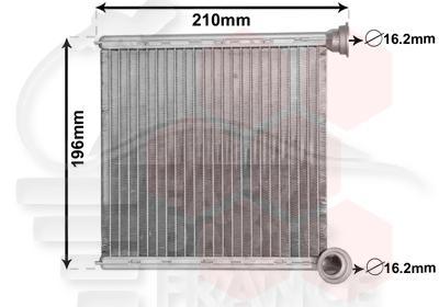 RADIA DE CHAUF TT TYPE VALEO - 171 X 184 X 26 Pour AUDI A3-3/5 PTES - S LINE - AD049 09/12→02/16