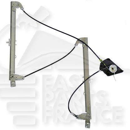 MECANISME DE LEVE VITRE ELECT AVD 5 PTES Pour AUDI A3 -3/5 PTES - AD050 02/16→04/20