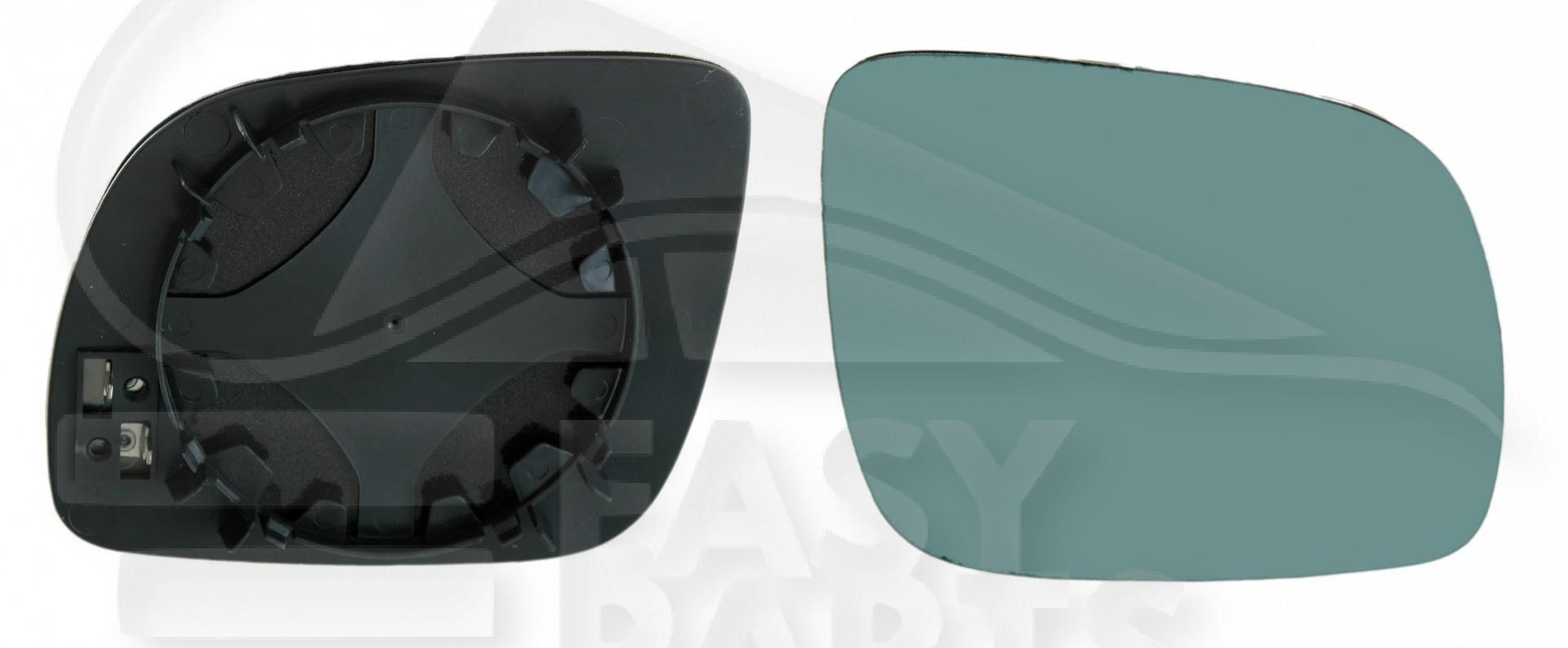 GLACE DE RETRO D CHAUF BLEU SMALL GLASS →08/99 Pour AUDI A8 (4D) - AD110 06/94→10/02