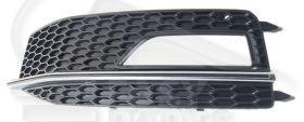 GRILLE DE PC AVG A/EMPL AB NOIRE S/CONTROL DE VITESSE Pour AUDI A4 (B8) S LINE - AD074 01/12→03/15