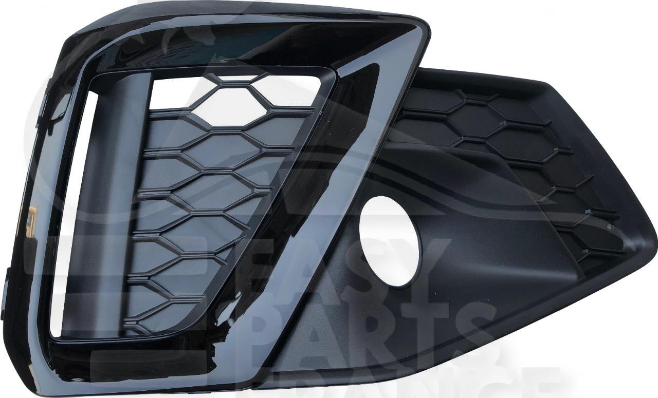 GRILLE DE PC AVD NOIRE Pour AUDI A4 (B9) S LINE - AD072 04/20→