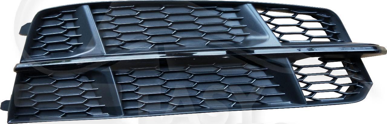 GRILLE DE PC AVD NOIRE A/MOULURE NOIRE Pour AUDI A6 (4GC) - AD097 07/16→04/18