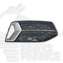 GRILLE DE PC AVD NOIRE A/MOULURE ALU Pour AUDI A6 (C8) - AD099 05/18→