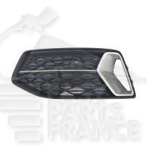 GRILLE DE PC AVG NOIRE A/MOULURE ALU Pour AUDI A6 (C8) - AD099 05/18→