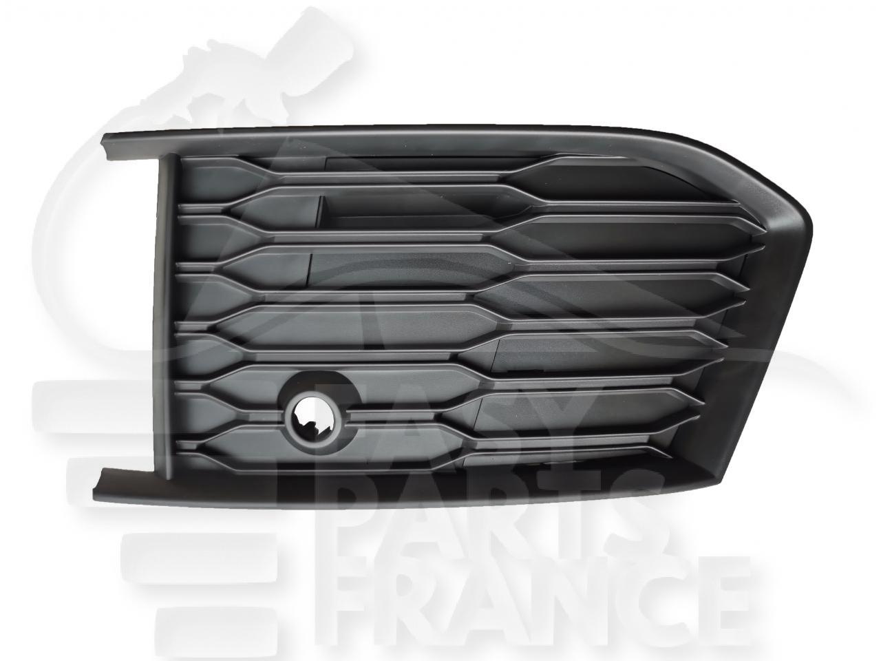 GRILLE DE PC AVG NOIRE A/EMPL CAPTEUR Pour AUDI A6 (C8) S-LINE - AD098 05/18→