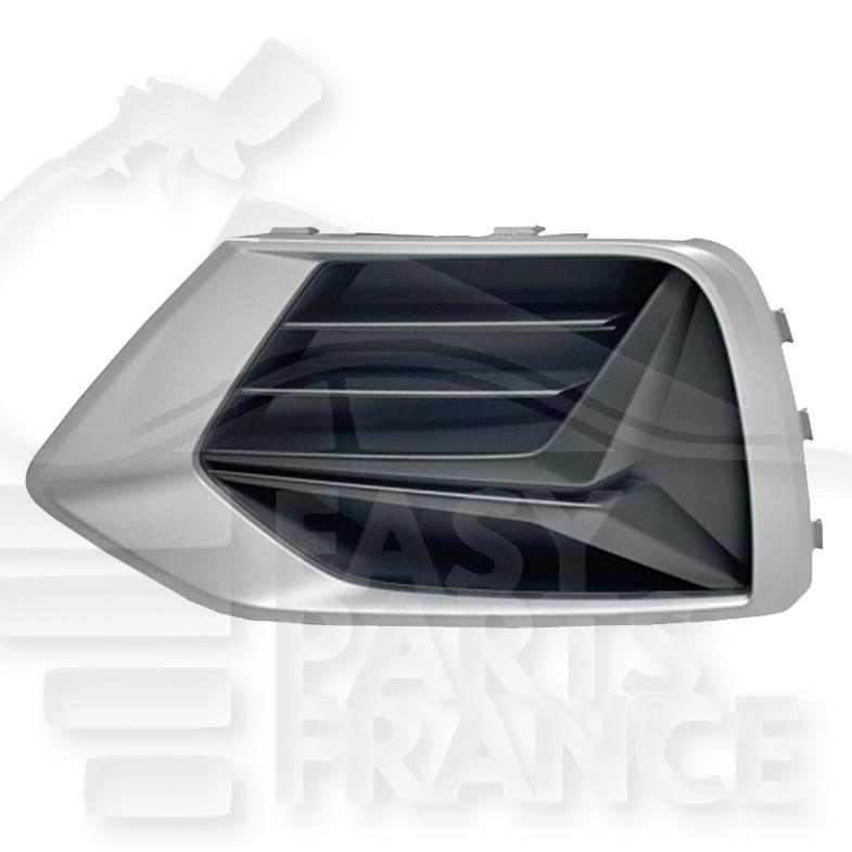 GRILLE DE PC AVG NOIRE A/MOULURE GRISE Pour AUDI Q3 (F3) - AD123 08/18→