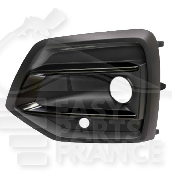 GRILLE DE PC AVG NOIRE A/MOULURE NOIRE & TROUS CAPTEURS Pour AUDI Q5 (FY) - AD134 09/20→